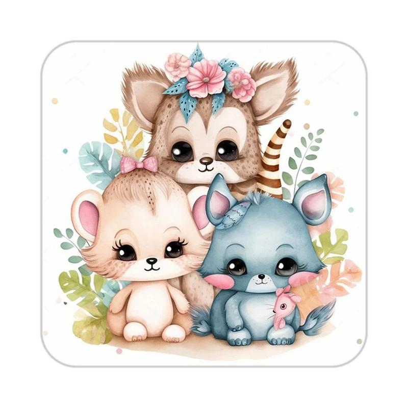 زیر لیوانی کاکتی طرح حیوانات کارتونی مدل mp28578