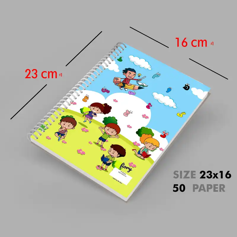 دفتر مشق مستر راد طرح دشت الفبا مدل دبستان کد fiory 2177