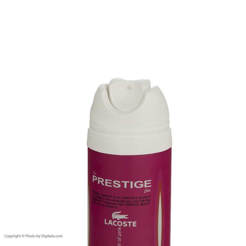 اسپری خوشبو کننده بدن زنانه پرستیژ مدل Lacoste Touch of Pink حجم 150 میلی لیتر