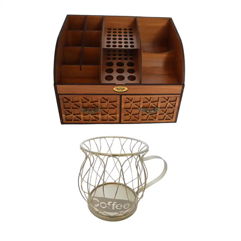 استند لوازم آرایشی مدل 0076 مجموعه 2 عددی