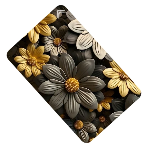 استیکر کارت طرح گلدار مدل CAC402-K-G1-147