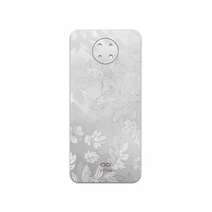 MAHOOT Silver-Wildflower Cover Sticker for Nokia G10