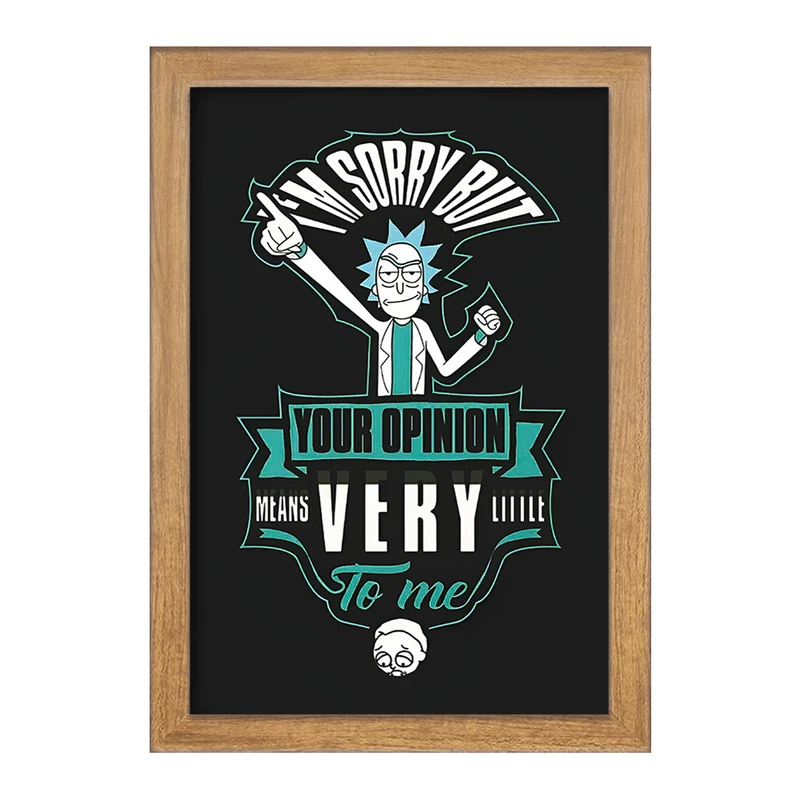تابلو خندالو مدل ریک و مورتی (Rick and Morty) کد F10816
