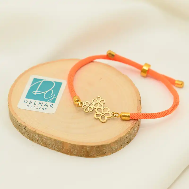 دستبند زنانه دلنار گالری مدل اسپرینگ فلاور آسانسوری کنفی