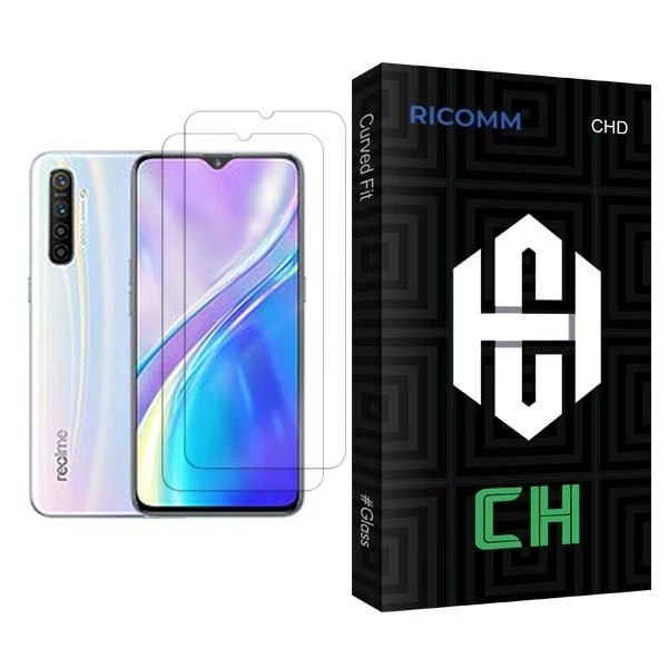 محافظ صفحه نمایش ریکام مدل CH Glass MIX002 مناسب برای گوشی موبایل ریلمی XT بسته دو عددی