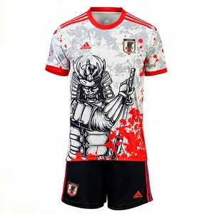 ست تی‌شرت آستین کوتاه و شلوارک ورزشی مردانه مدل ژاپن سامورایی