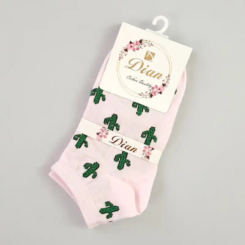 جوراب دخترانه مدل کاکتوس کد FBF-JB003PK