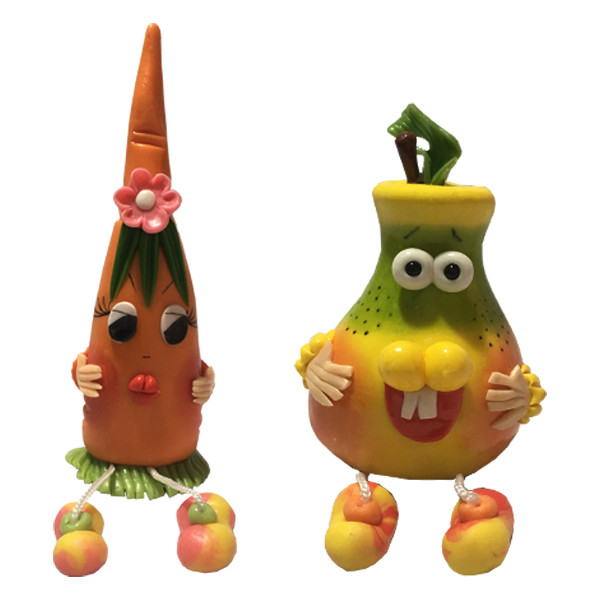 دکوری طرح هویج و گلابی مدل 01 مجموعه 2 عددی