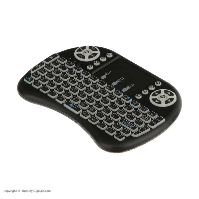 عکس شماره 7 : مینی کیبورد بی-سیم همراه با تاچ-پد مدل 08rf-2.2 persian
