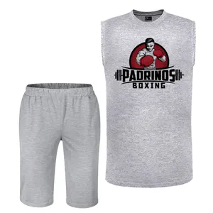 ست تاپ و شلوارک مردانه مدل  B13 رنگ طوسی