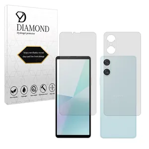 Diamond Tough model matte screen protector suitable for Sony Xperia 10 VI mobile phone along with the back protector