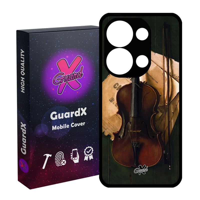 کاور گارد ایکس طرح ویولن مدل Glass10262 مناسب برای گوشی موبایل شیائومی Poco X6 5G / Note 13 Pro 5G