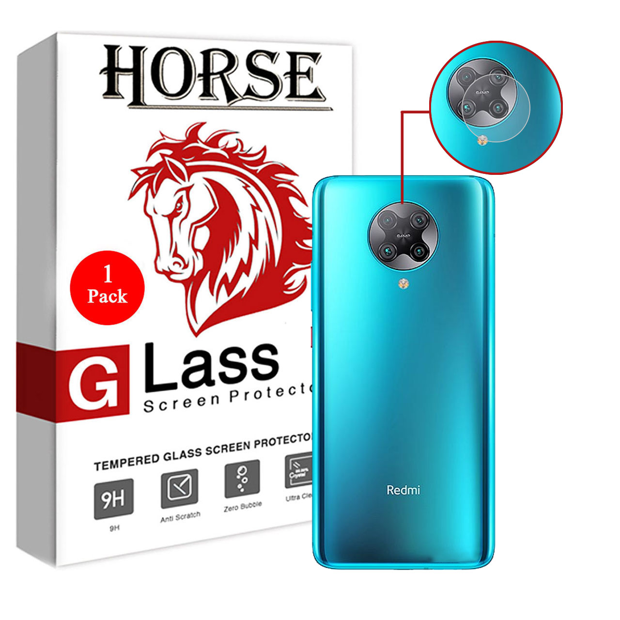 محافظ لنز دوربین هورس مدل UTF مناسب برای گوشی موبایل شیائومی Redmi K30 Pro