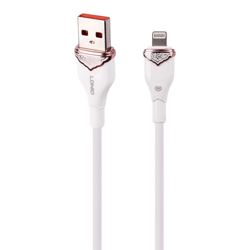 کابل تبدیل USB به لایتنینگ الدینیو مدل LS822 طول 2 متر