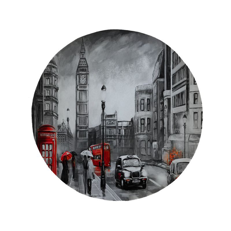 پادری مدل دایره طرح خیابان کد 5672 سایز 90 × 90 سانتی متر