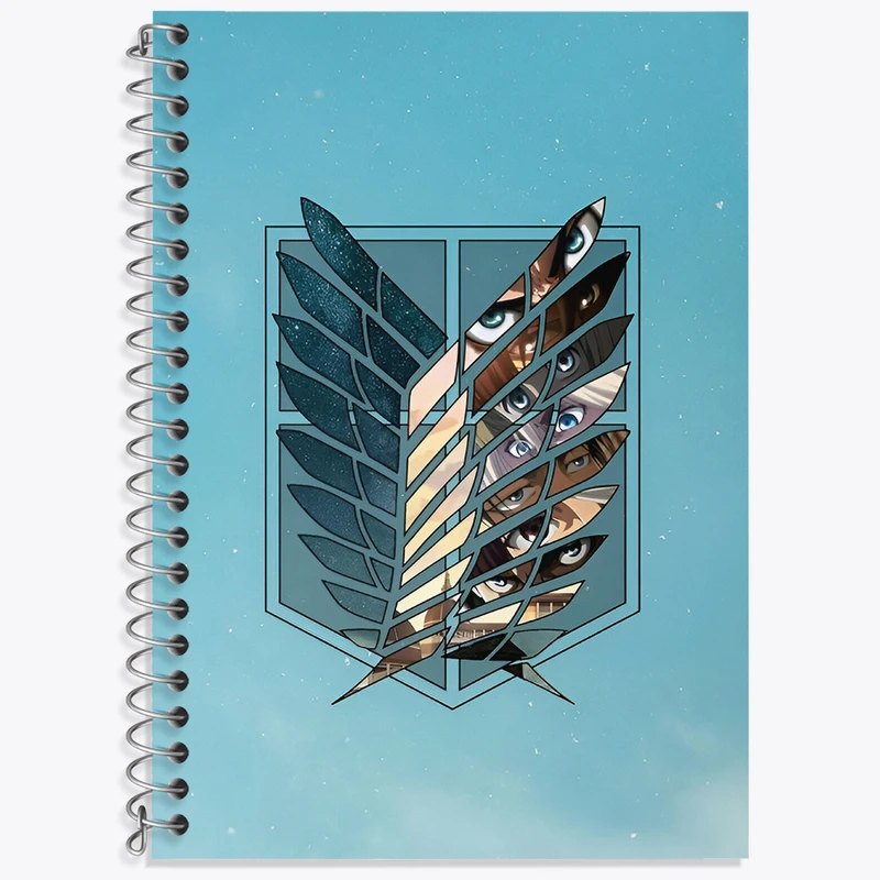 دفتر نت موسیقی 50 برگ خندالو طرح انیمه اتک اف تایتان کد N4361