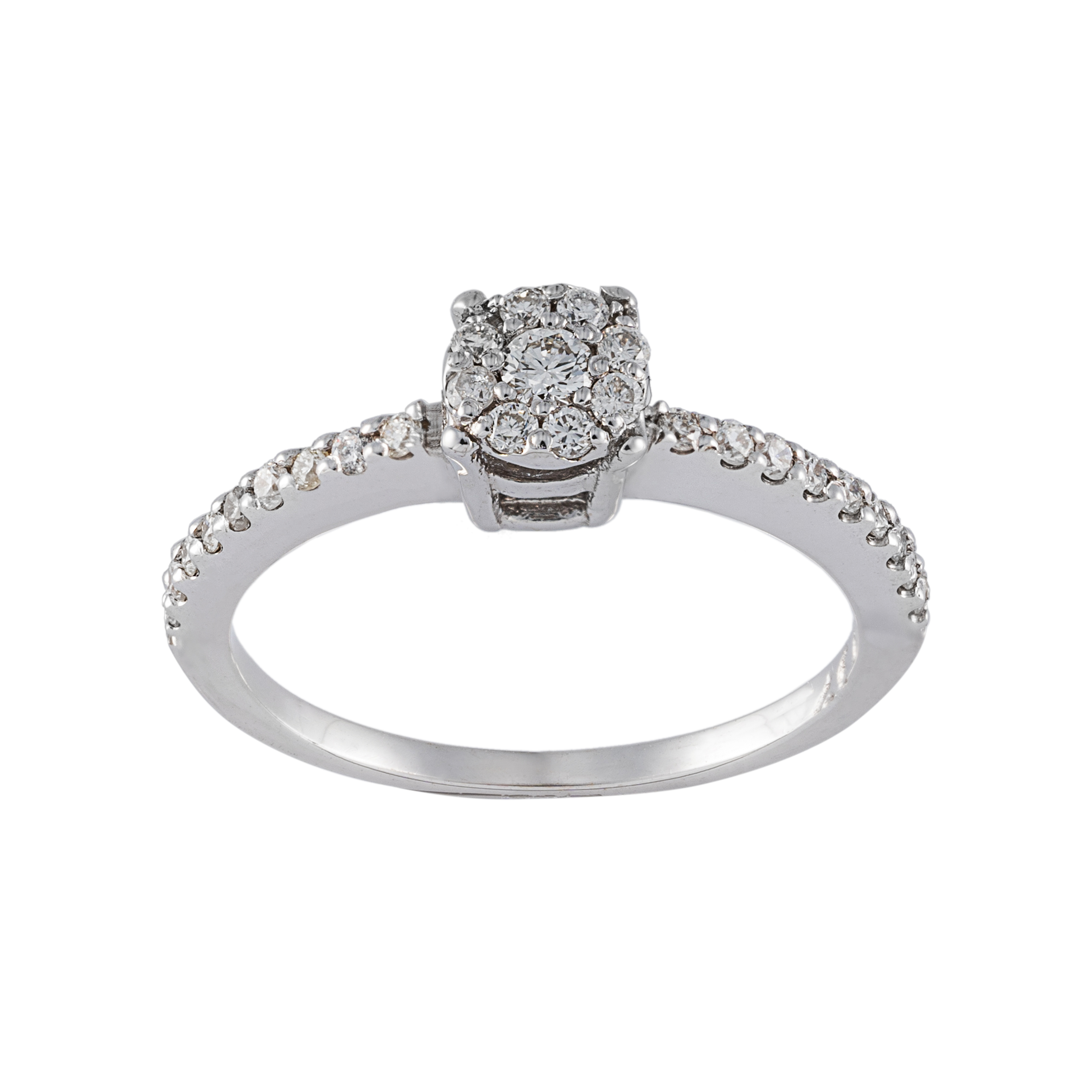 انگشتر طلا 18 عیار زنانه جواهری سون مدل 0080