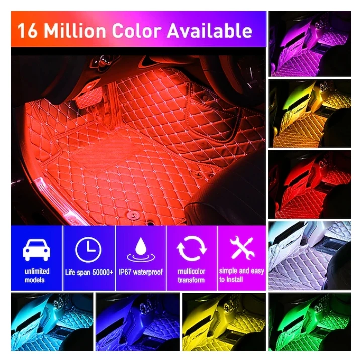 عکس شماره 11 : کیت نورپردازی داخل خودرو دریم لایت مدل musical