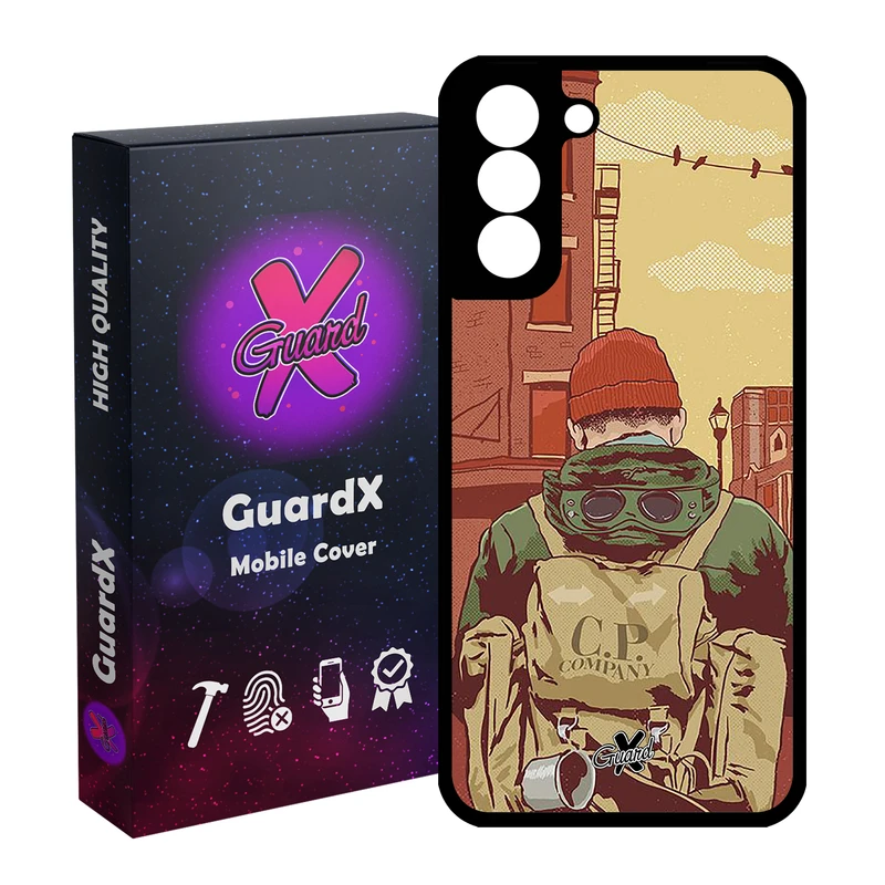کاور گارد ایکس طرح Man مدل Glass10348 مناسب برای گوشی موبایل سامسونگ Galaxy S21 FE