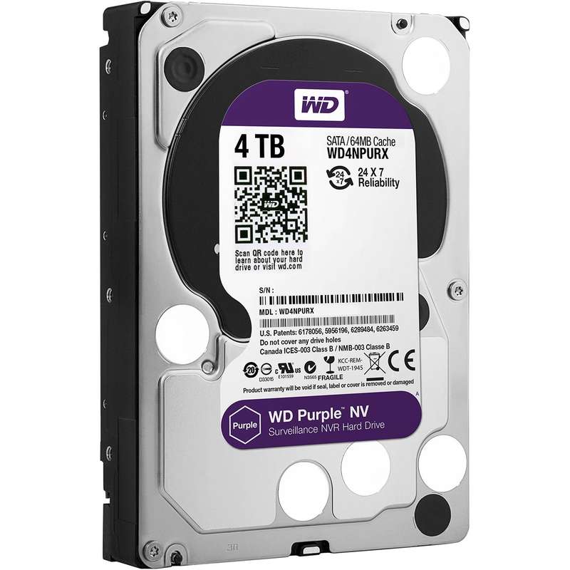هارددیسک اینترنال وسترن دیجیتال مدل Purple NV WD4NPURX ظرفیت 4 ترابایت هارددیسک اینترنال وسترن دیجیتال مدل Purple NV WD4NPURX ظرفیت 4 ترابایت
