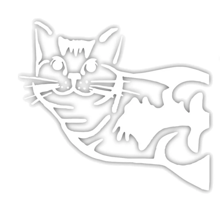  برچسب بدنه خودرو طرح گربه کد KK10000T