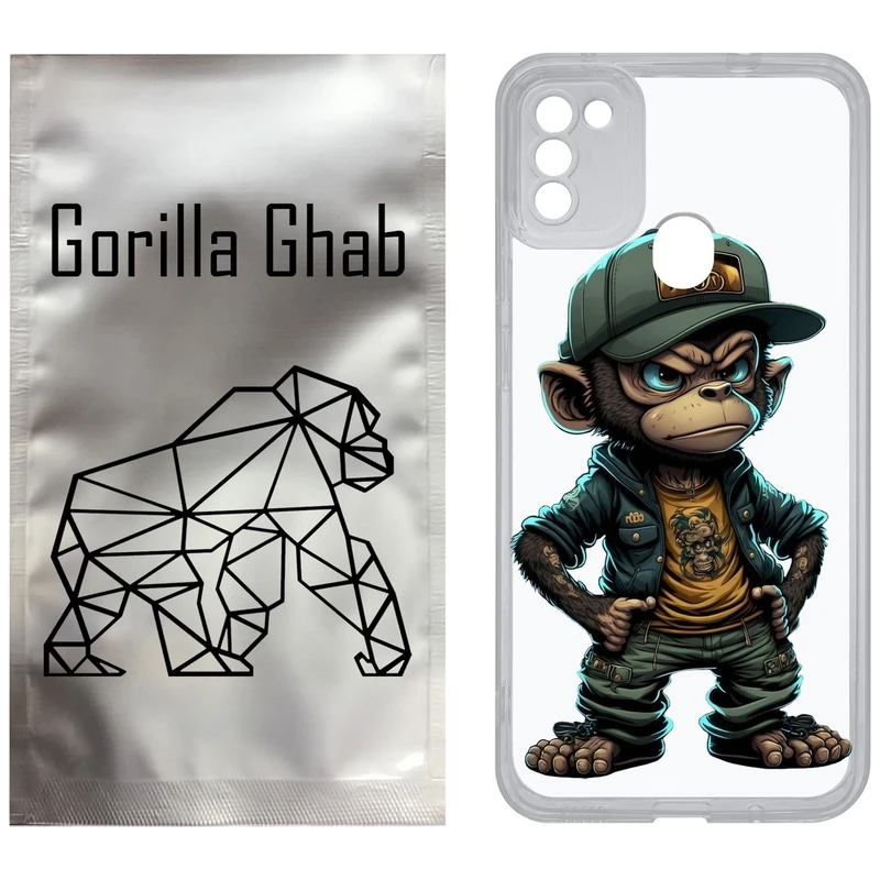 کاور گوریلا قاب مدل CLG کد 37 طرح Monkey مناسب برای گوشی موبایل سامسونگ Galaxy A11 / M11