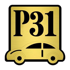  تابلو نشانگر کازیوه طرح پارکینگ شماره 31 کد P-BG 31