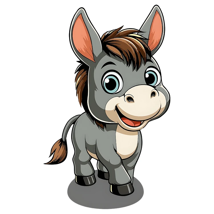 استیکر پارچه و لباس پاد آفرین مدل الاغ کد DKST557