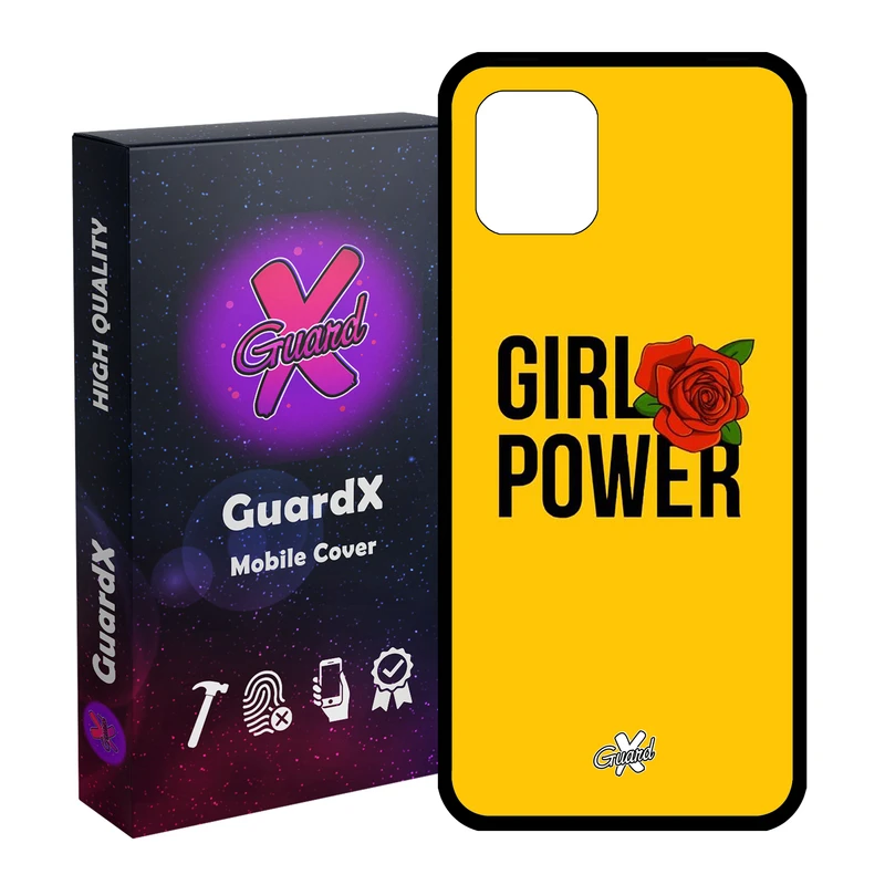 کاور گارد ایکس طرح Girl Power مدل Glass10037 مناسب برای گوشی موبایل سامسونگ Galaxy Note 10 Lite