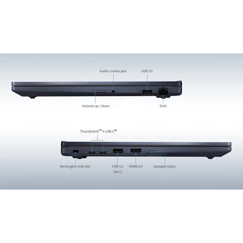 لپ تاپ 14 اینچی ایسوس مدل ExpertBook B3 Flip B3402FB-I58512B0D-i5 1235U-24GB DDR4-1SSD-W-Touch - کاستوم شده
