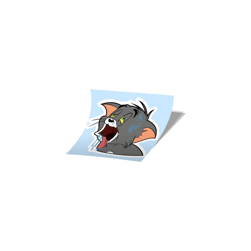 استیکر تزئینی موبایل و تبلت لولو مدل تام گرمایی انیمیشن تام و جری TOM AND JERRY کد 638