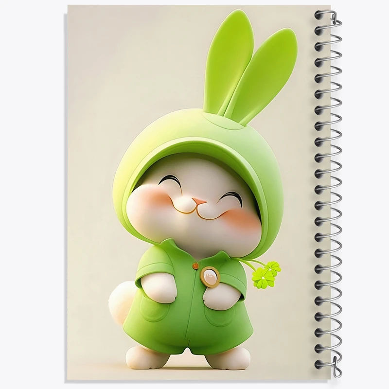 دفتر نقاشی 50 برگ خندالو طرح خرگوش کیوت کد N4077