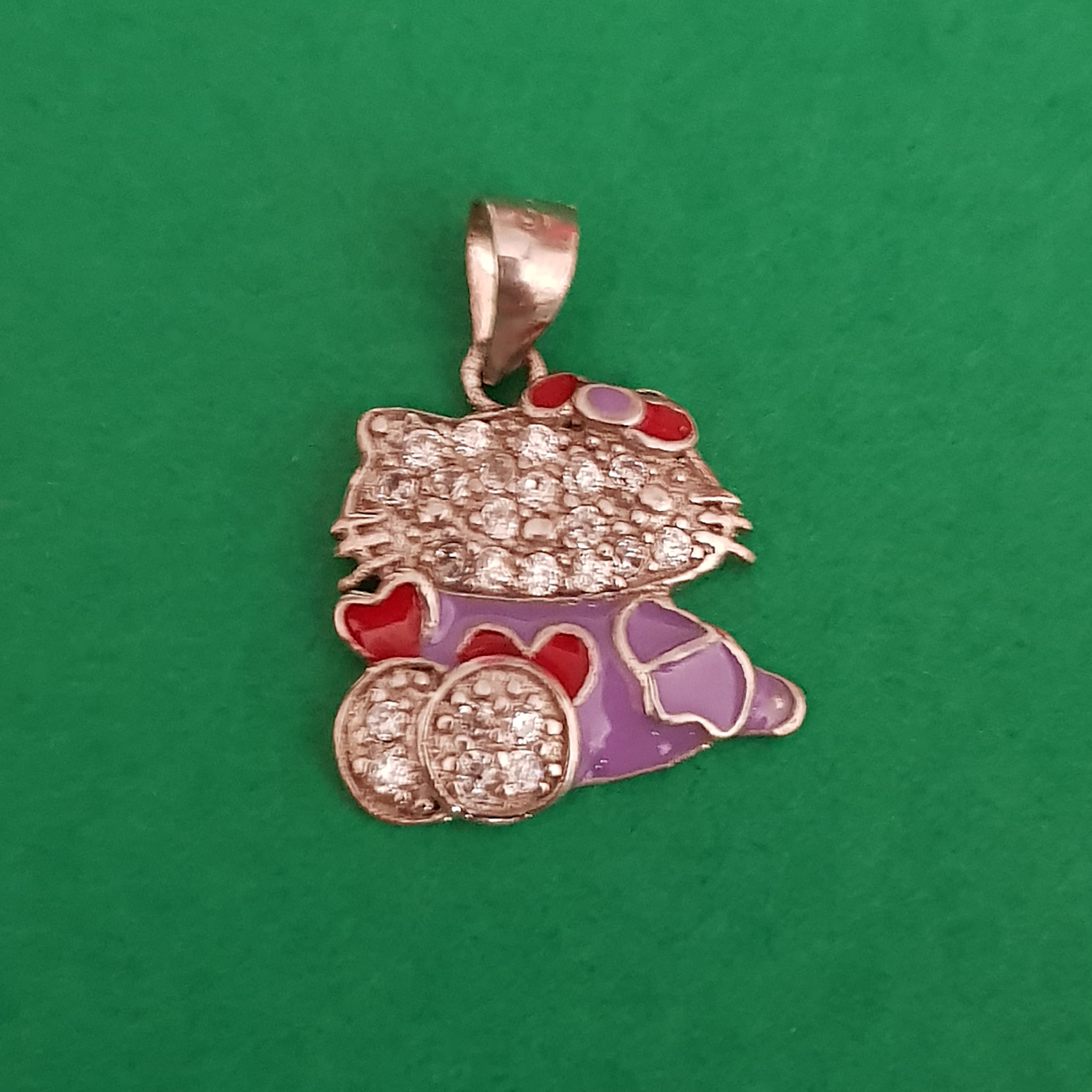 آویز گردنبند دخترانه مدل کیتی آویز گردنبند دخترانه مدل کیتی