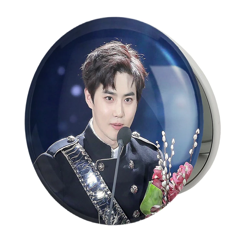 آینه جیبی خندالو طرح سوهو گروه اکسو EXO مدل تاشو کد 13501 