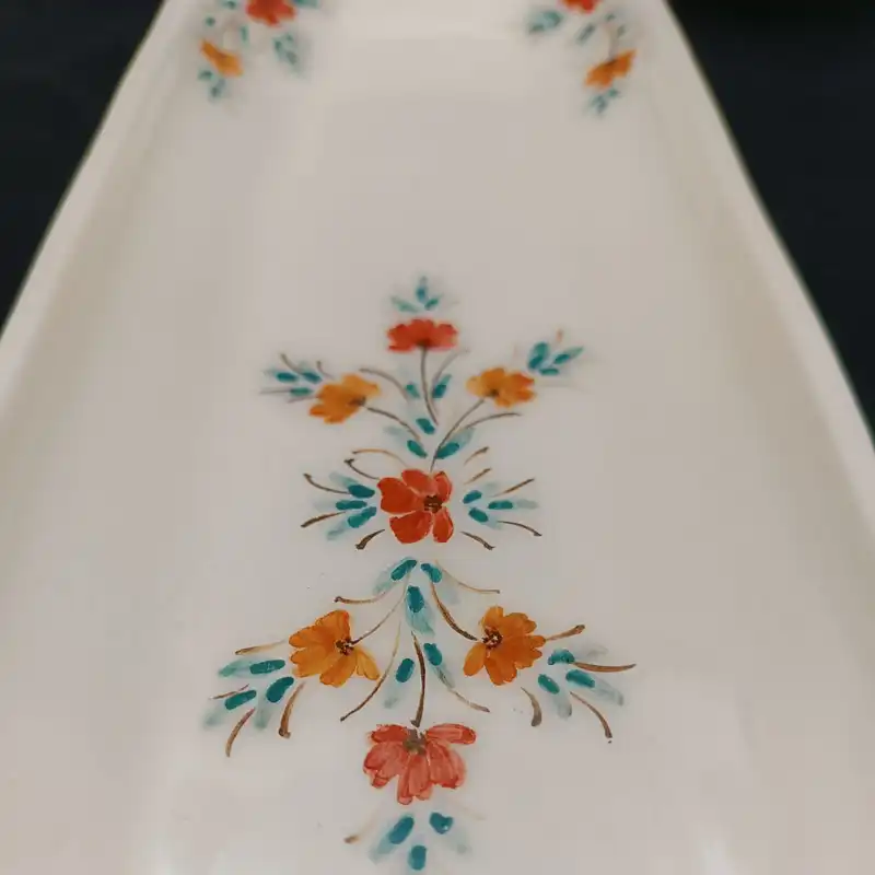 شیرینی خوری سرامیکی هیوا طرح رولت پیچک رز کد 15990927