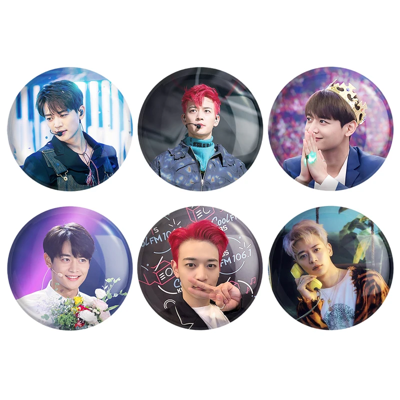  مگنت خندالو طرح مینهو گروه شاینی Shinee کد 1280B مجموعه 6 عددی