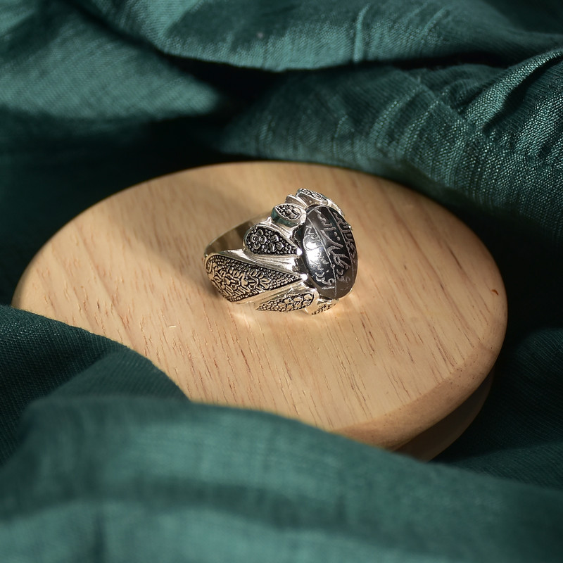 انگشتر نقره مردانه نقره جات لطفی مدل حدید کد ANMS03E05