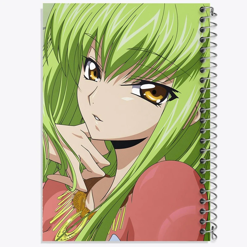 دفتر نقاشی 50 برگ خندالو مدل C.C سی سی انیمه Code Geass کد 13051