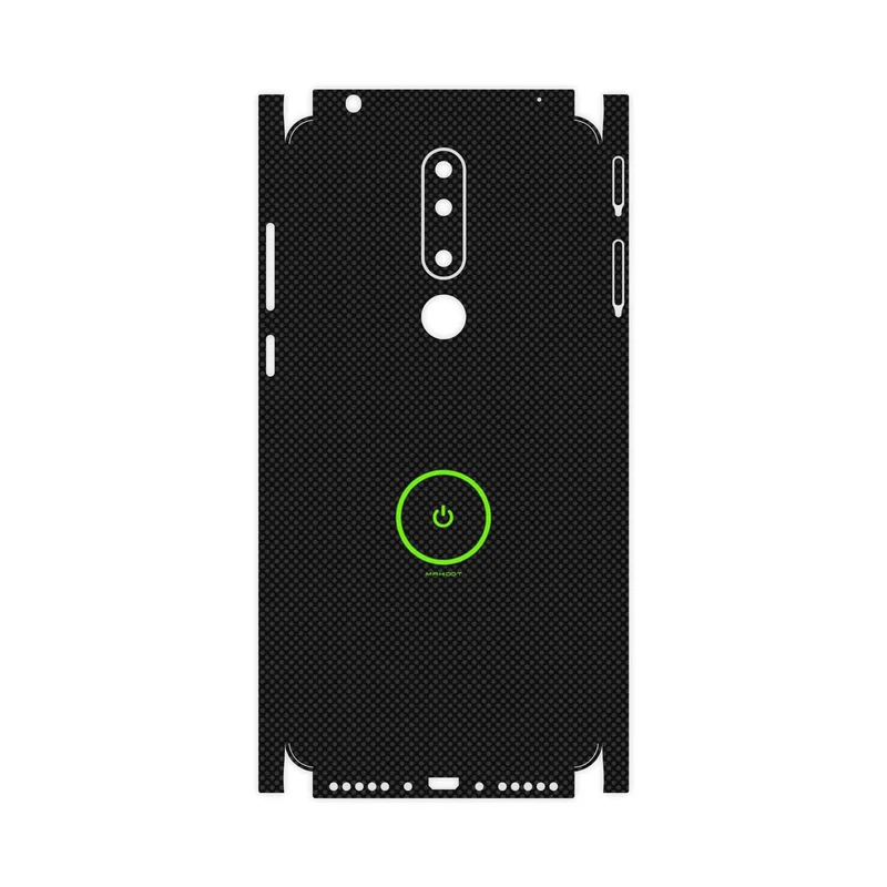 برچسب پوششی ماهوت مدل Minimal Power Button-FullSkin مناسب برای گوشی موبایل نوکیا 3.1 Plus
