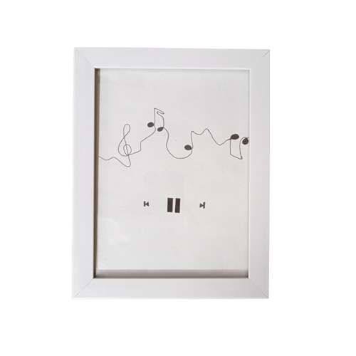 تابلو نقاشی راپید مدل مینیمال طرح موزیک کد 1520