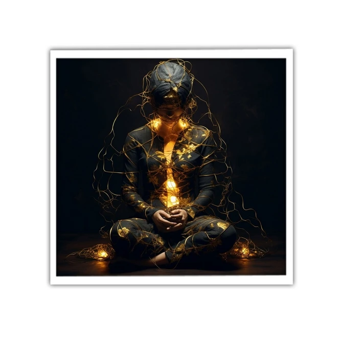 تابلو نوری بکلیت طرح مدیتیشن مدل W-MID-19583