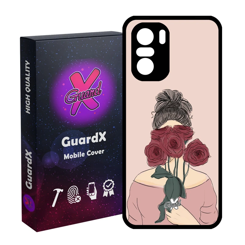 کاور گارد ایکس طرح دختر مدل Glass10284 مناسب برای گوشی موبایل شیائومی Poco F3/MI 11X/MI 11X Pro/Redmi K40/K40 Pro