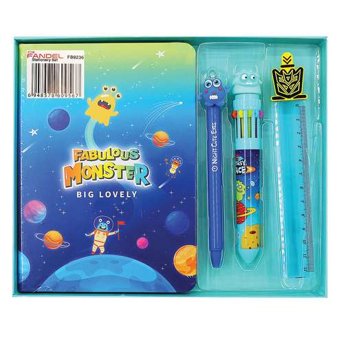 ست لوازم التحریر فندل طرح کهکشان مدل FB9236 مجموعه 4 عددی