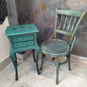 میز و صندلی ناهارخوری مدل آنتیک پلند کد AP14016