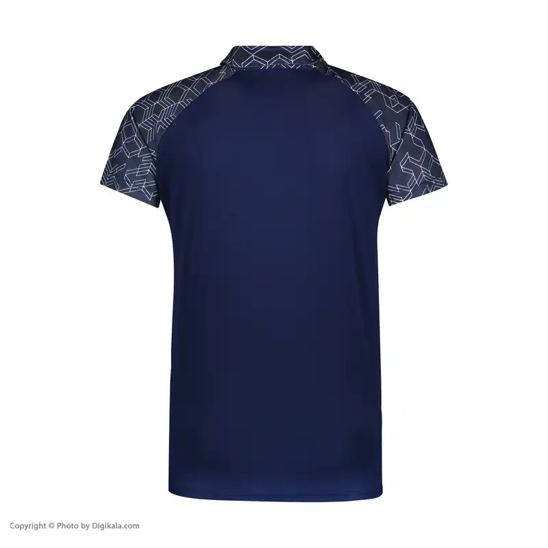 پولوشرت ورزشی مردانه مکرون مدل توتی رنگ سرمه ای