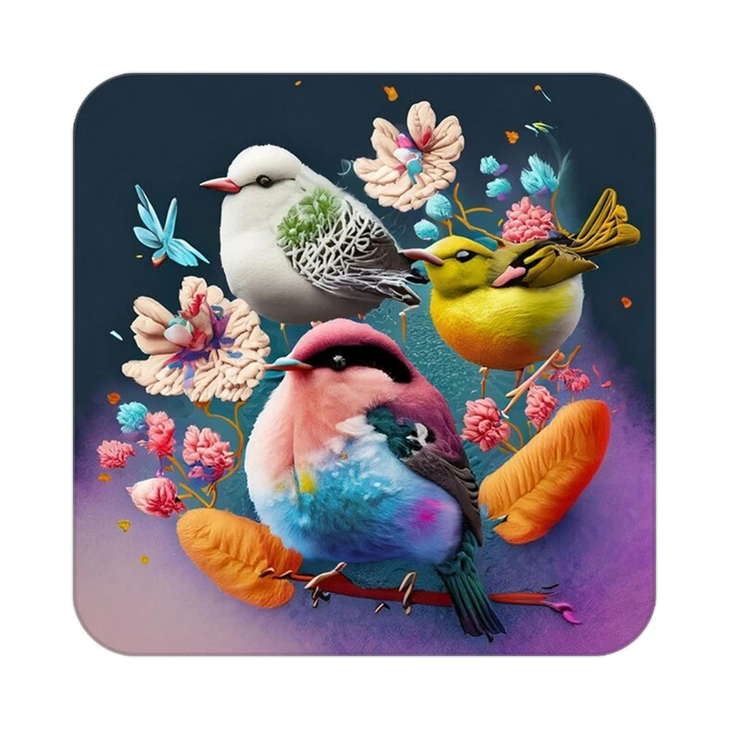 زیر لیوانی کاکتی طرح حیوانات رنگی مدل mp27105