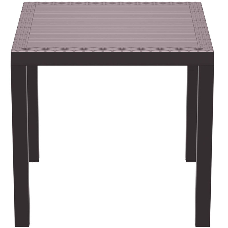 میز ناهارخوری نظری مدل Rattan Orlando-80x80