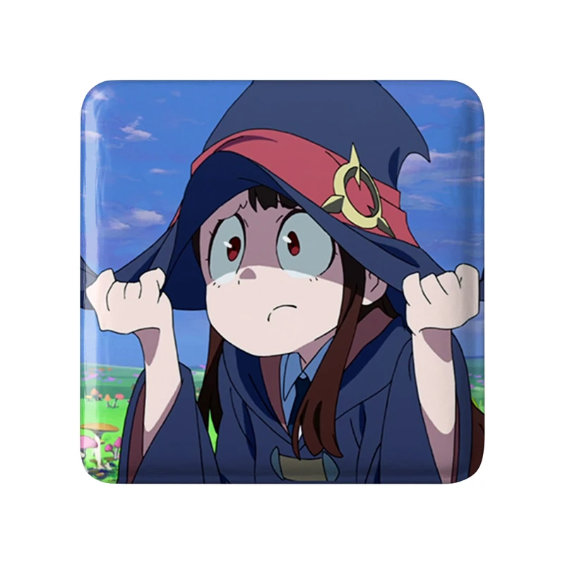 مگنت خندالو طرح اکو انیمه جادوگران کوچک Little Witch Academia  مدل مربعی کد 22932