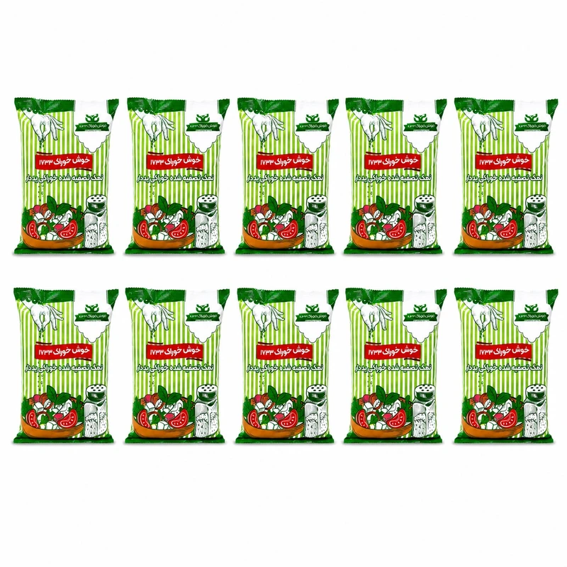 نمک تصفیه یددار خوش خوراک - 1000 گرم بسته 10 عددی