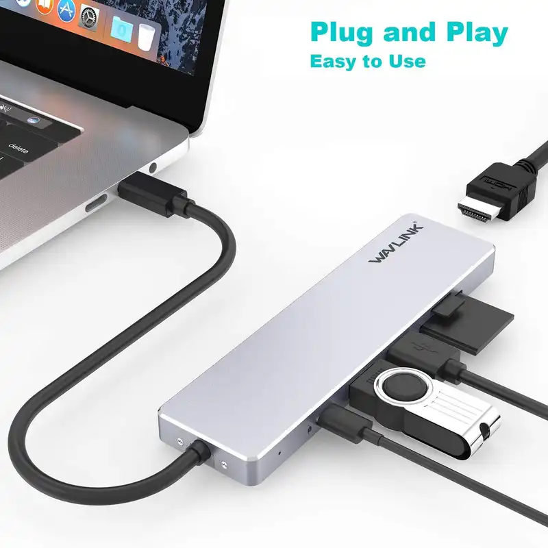 هاب شش پورت USB-C ویولینک مدل WL-UHP3407
